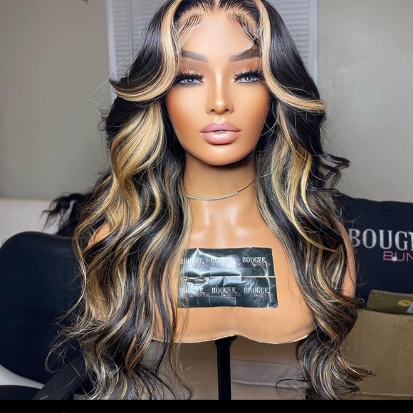 22 Inch Wig with Money Piece,All Products : American Fashion Style Bags On Sale